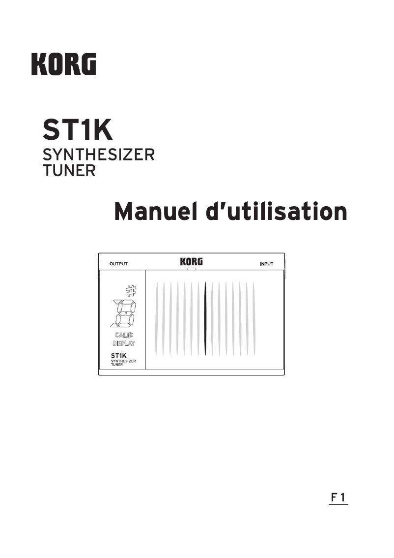 First page image of the manual for ST1K