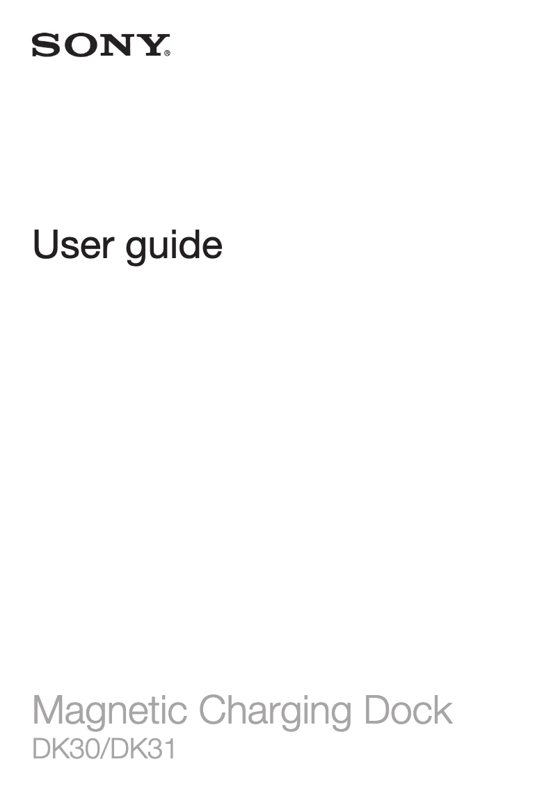 First page image of the manual for DK30