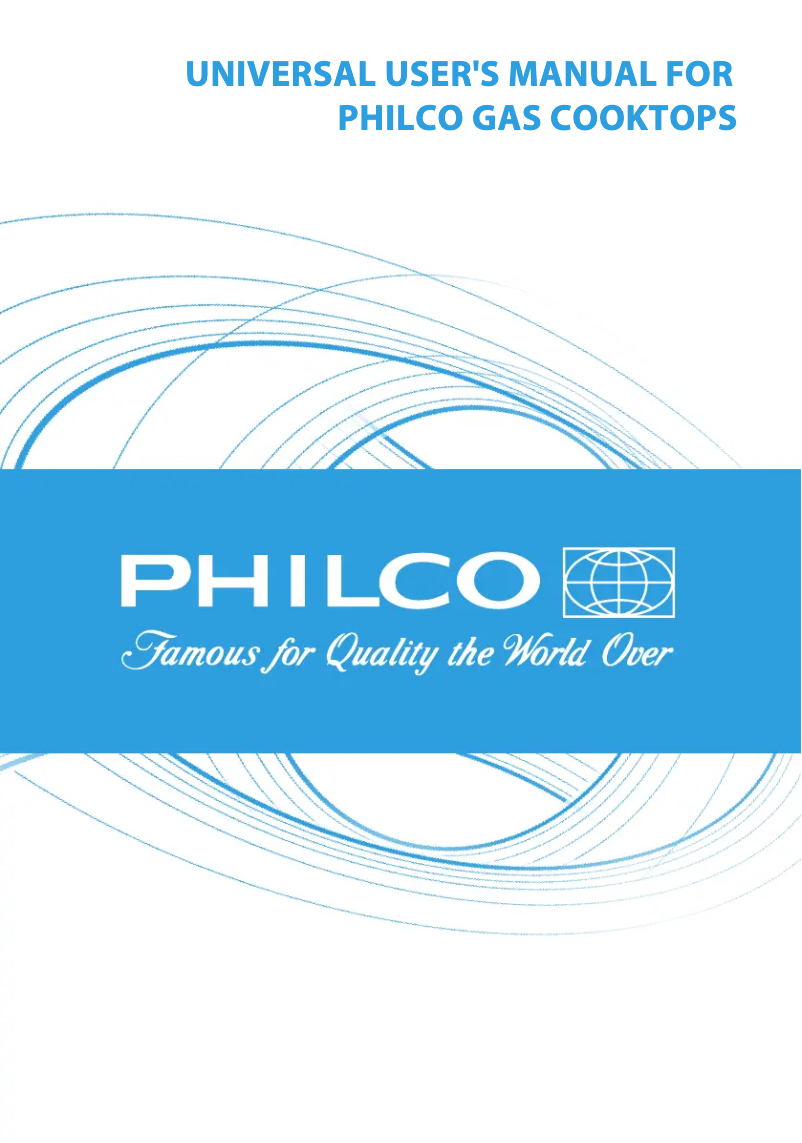 First page image of the manual for PGG 64 W