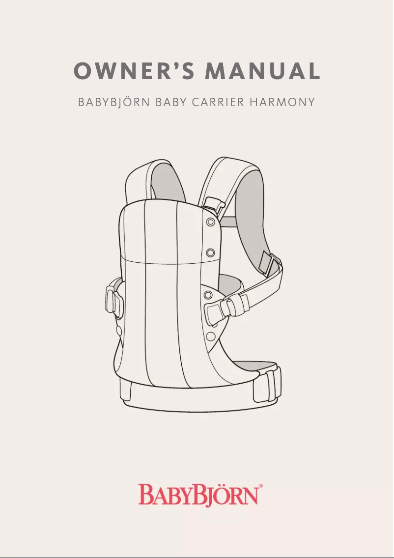 First page image of the manual for Baby Carrier Harmon