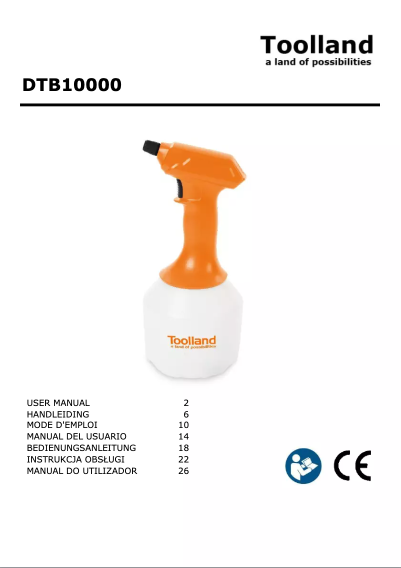 Page 1 of the manual User Manual Toolland DTB10000