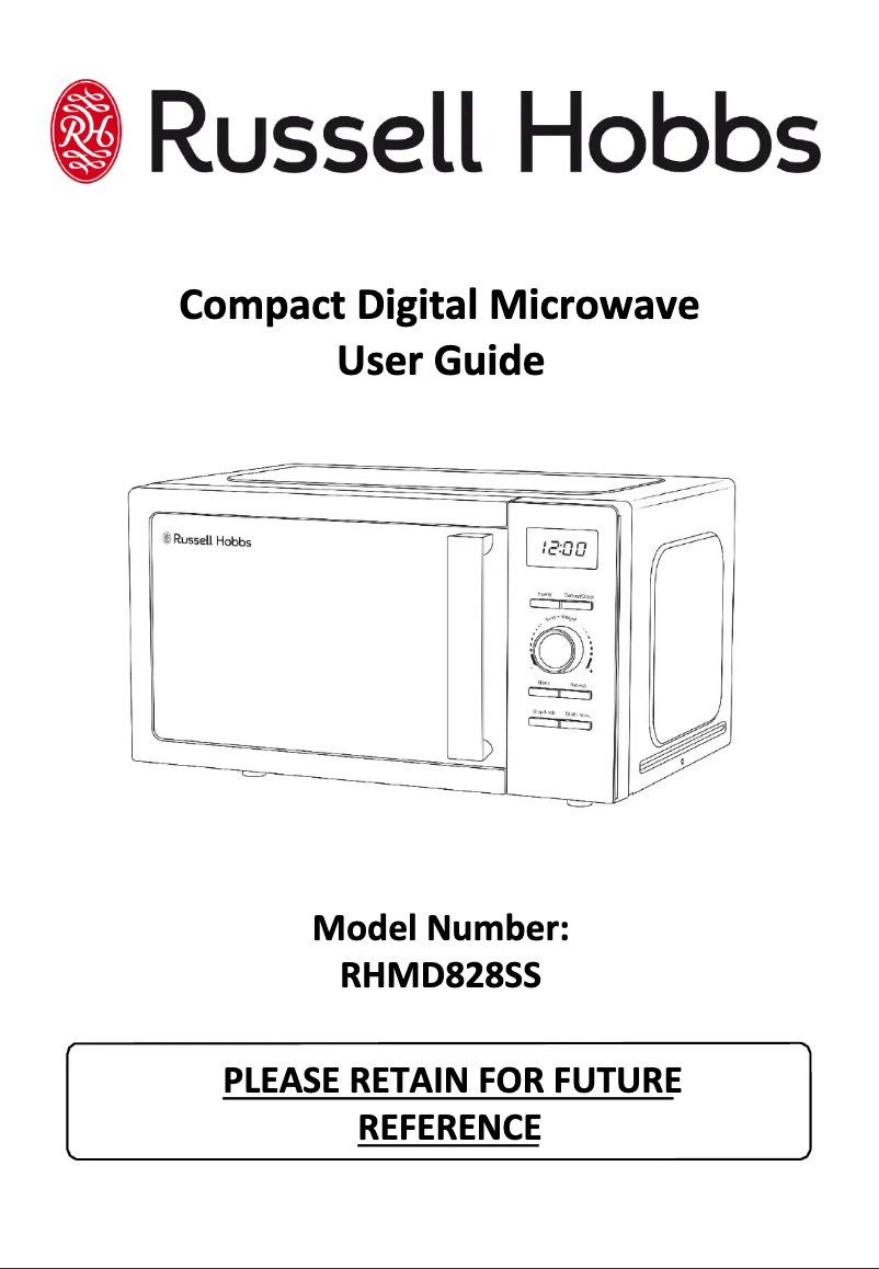 First page image of the manual for RHMD828SS