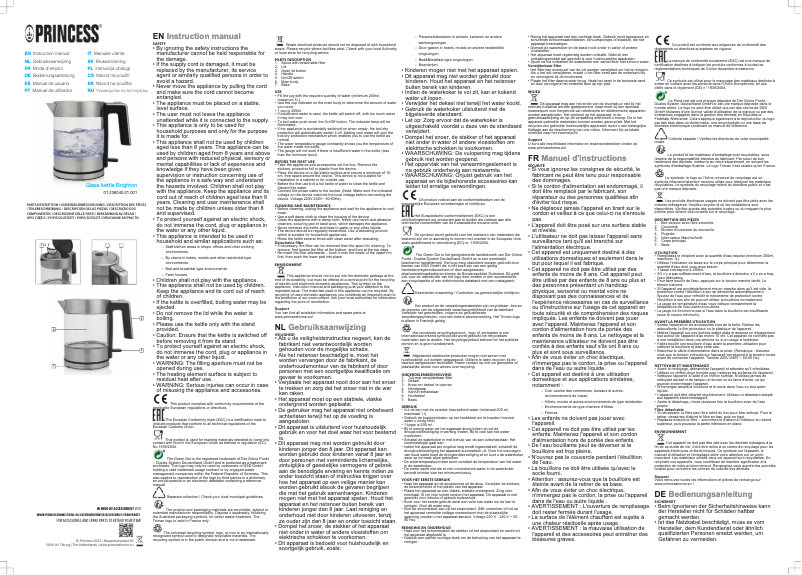 Image de la première page du manuel de l'appareil Brighton 236040