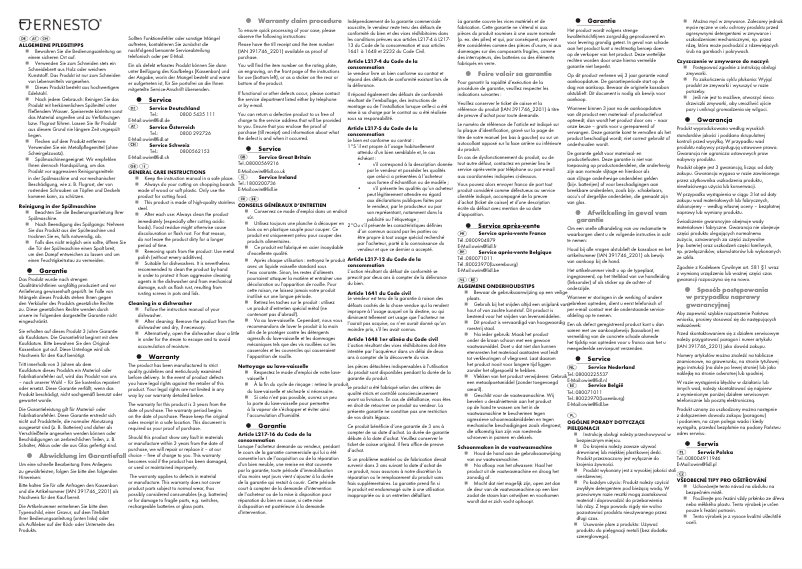 First page image of the manual for HG08118A