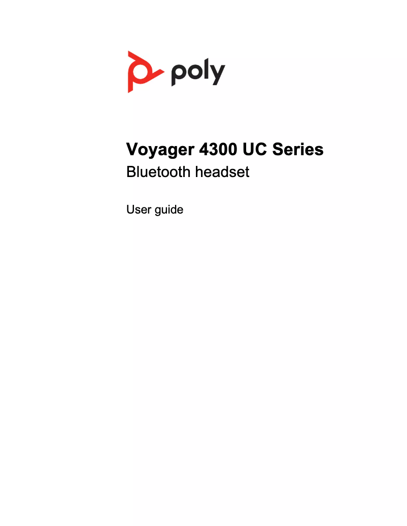 First page image of the manual for Voyager 4320