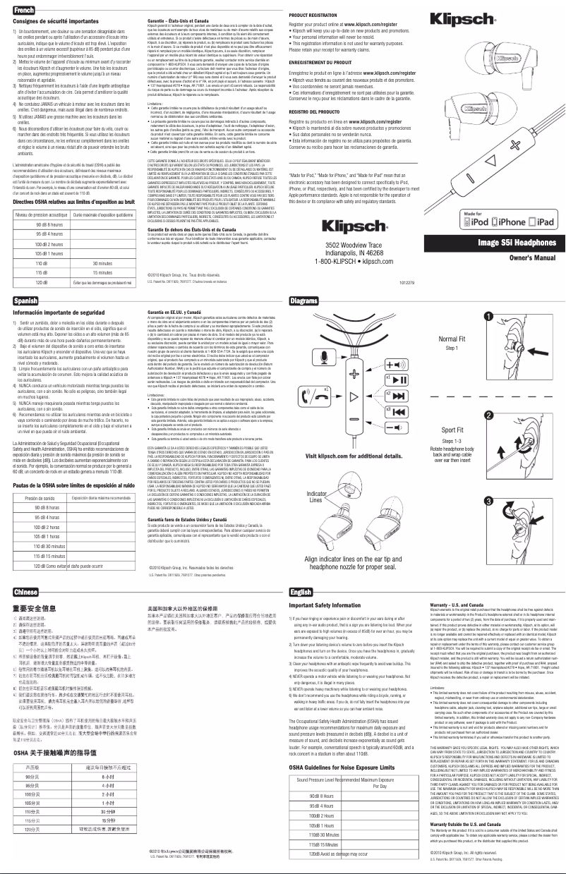 First page image of the manual for Image S5i
