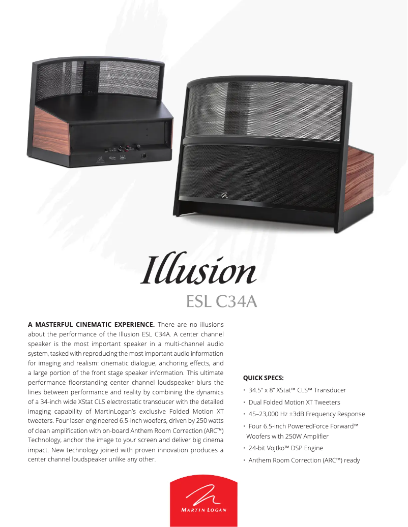 First page image of the manual for Illusion ESL C34A