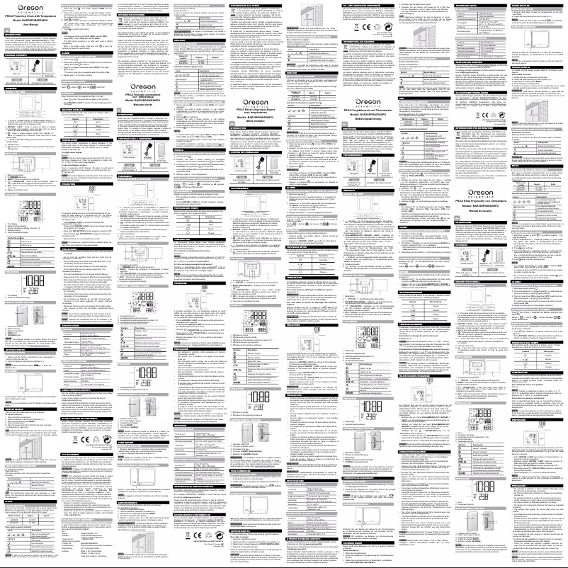 Page 1 of the manual User Manual Oregon Scientific BAR 368P