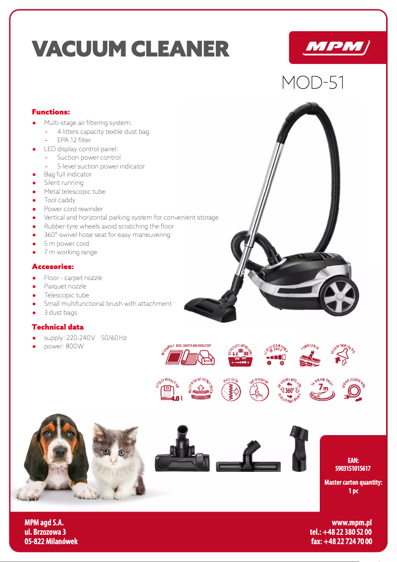 First page image of the manual for MOD-51