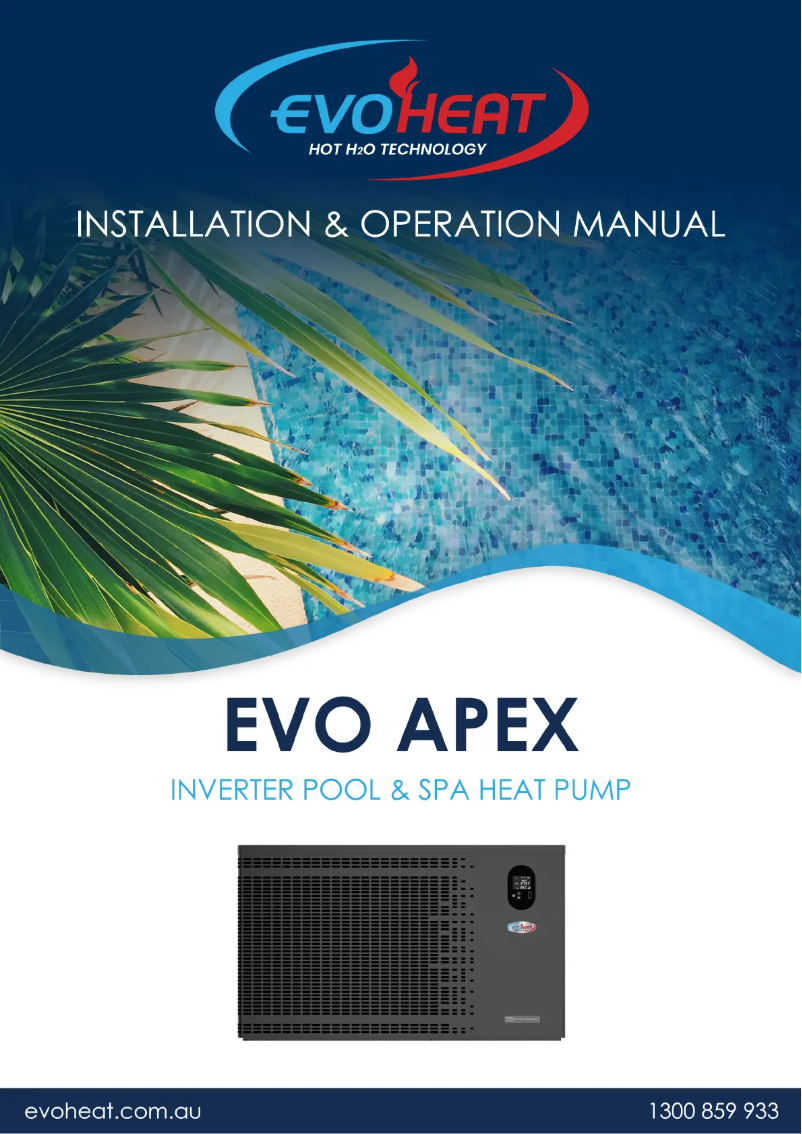 Page 1 of the manual User Manual EvoHeat Apex 11