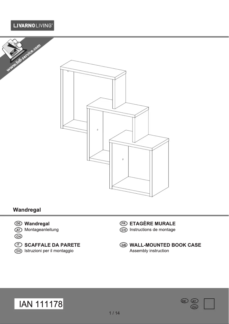 First page image of the manual for IAN 111178
