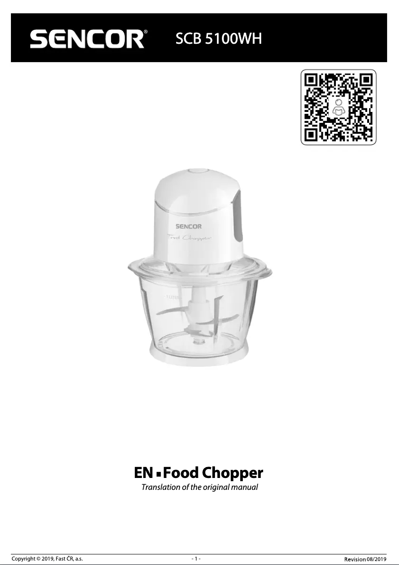 First page image of the manual for SCB 5100WH