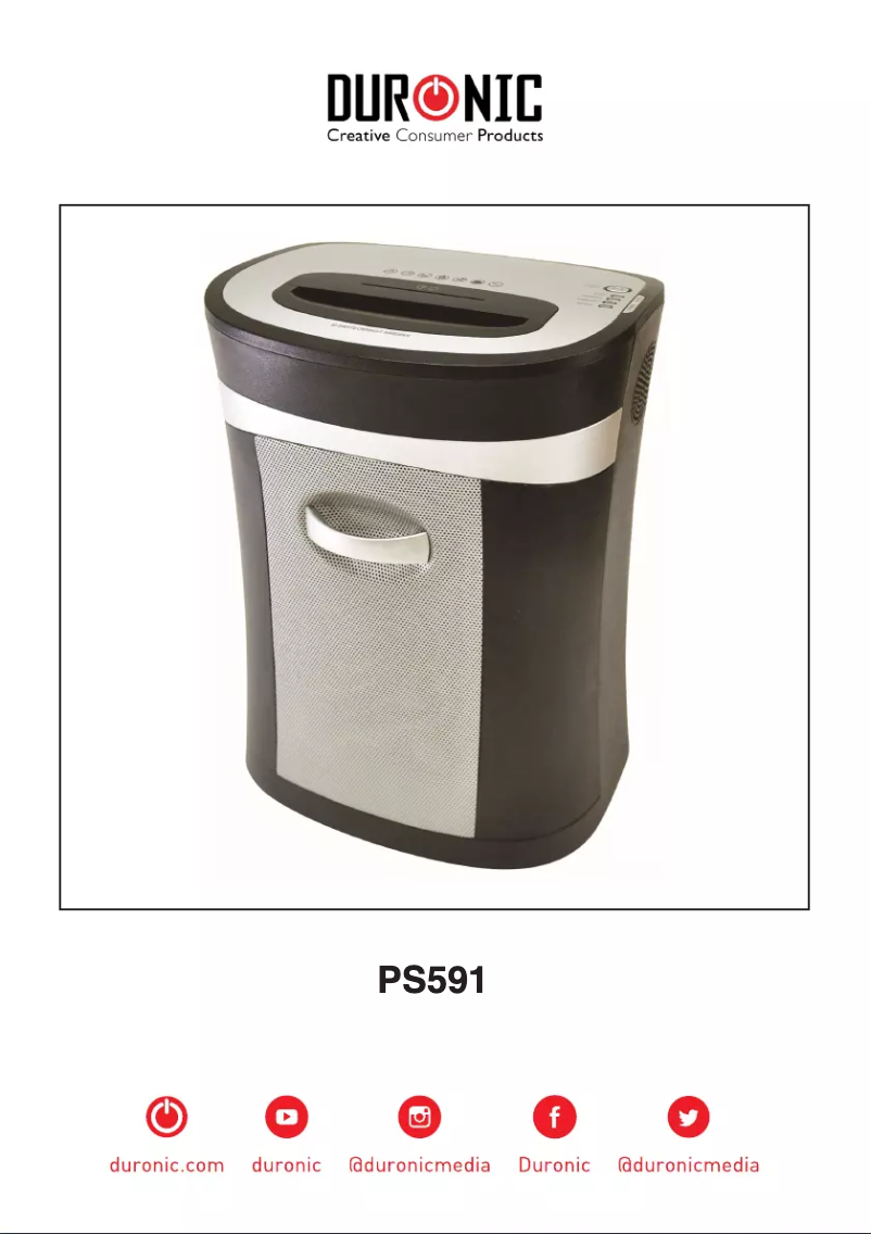 First page image of the manual for PS591