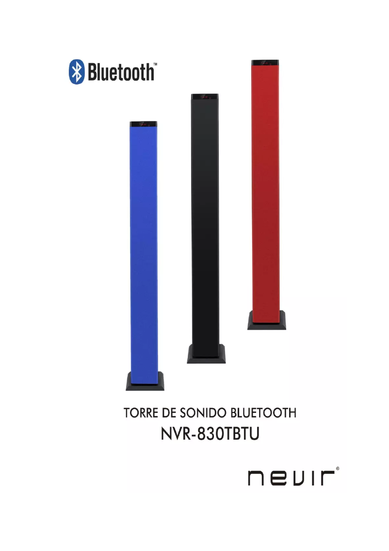 First page image of the manual for NVR-830TBTU