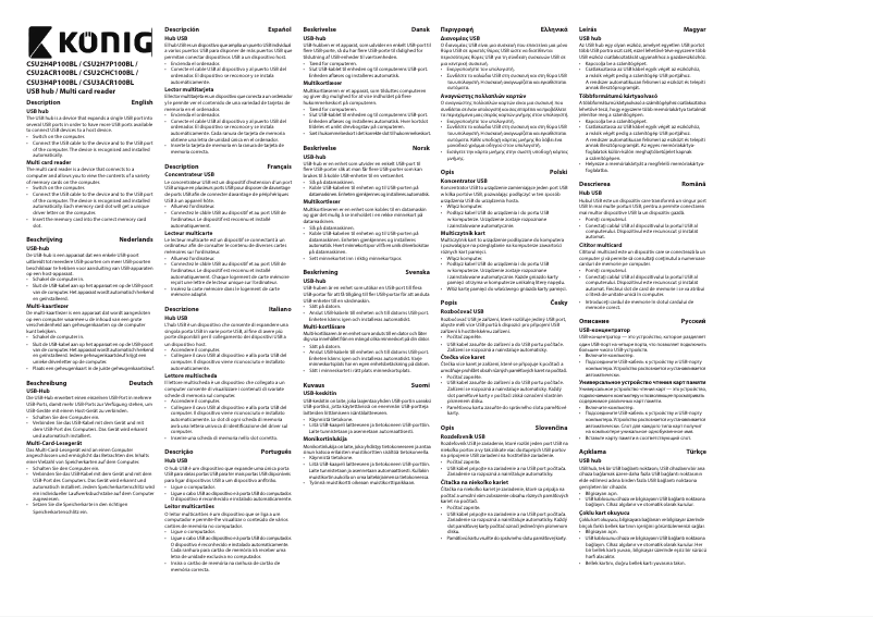 First page image of the manual for CSU3ACR100BL