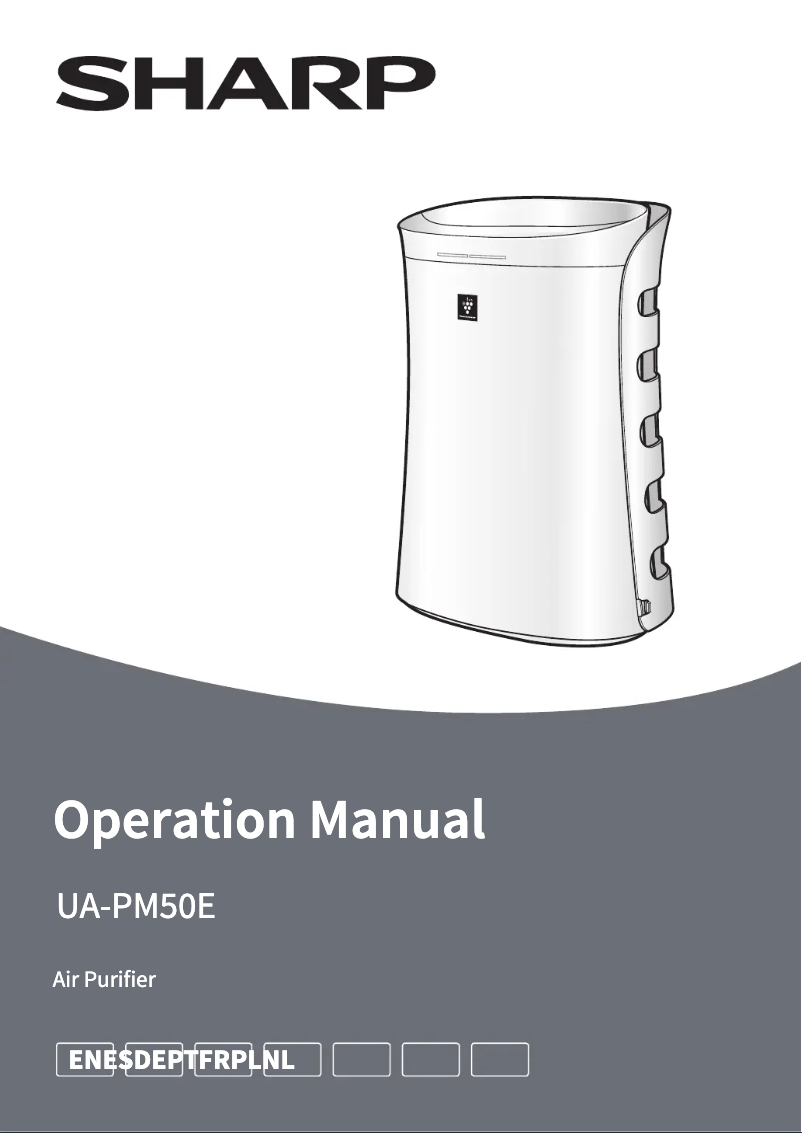Page 1 of the manual User Manual Sharp UA-PM50E