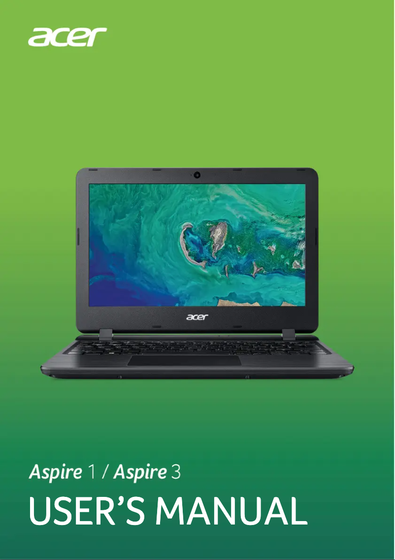 Page 1 of the manual User Manual Acer Aspire 3 Pro