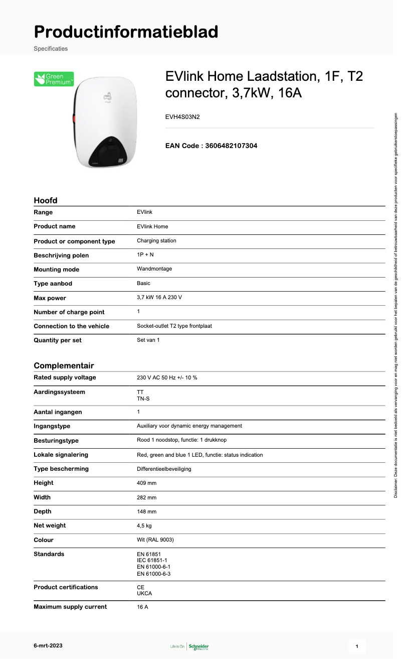 First page image of the manual for EVH4S03N2