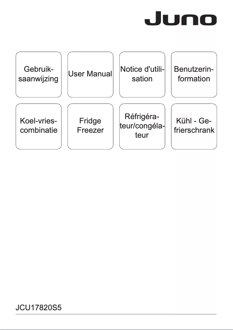 First page image of the manual for JCU17820S5