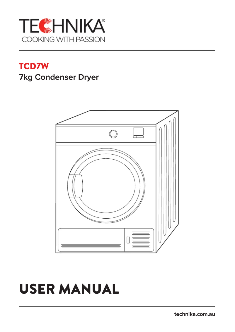 Image de la première page du manuel de l'appareil TCD7W