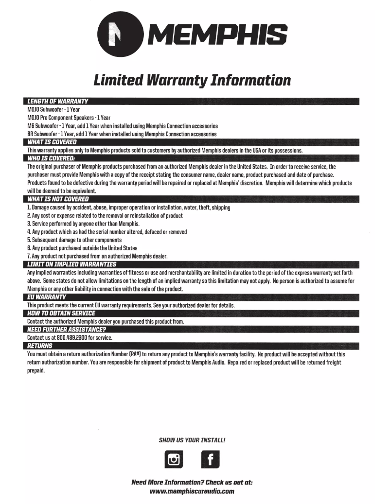 Page 1 of the manual User Manual Memphis Audio 15-M610D2