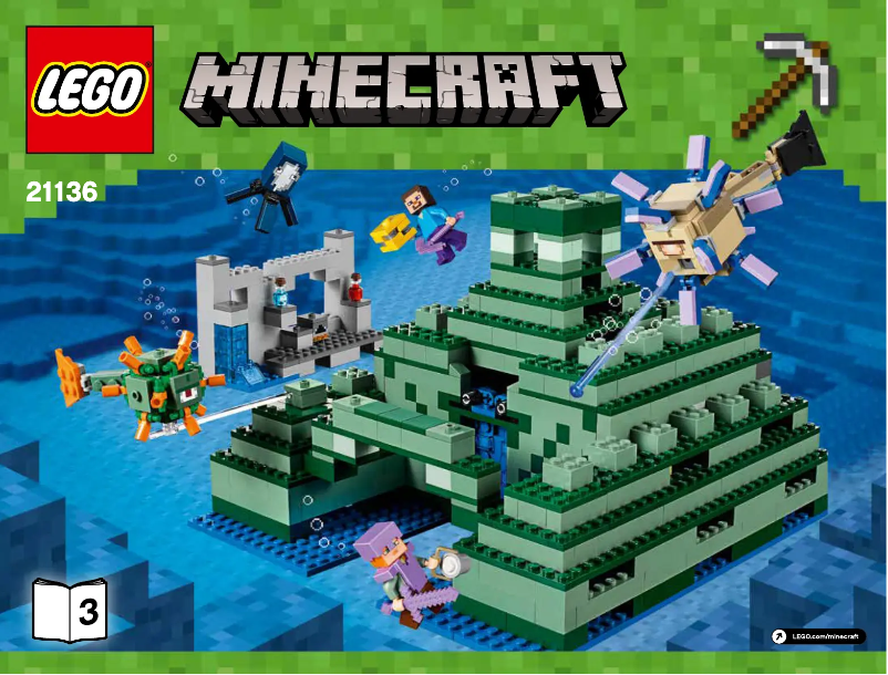 Page 1 of the manual Visual Instructions Lego Minecraft 21136