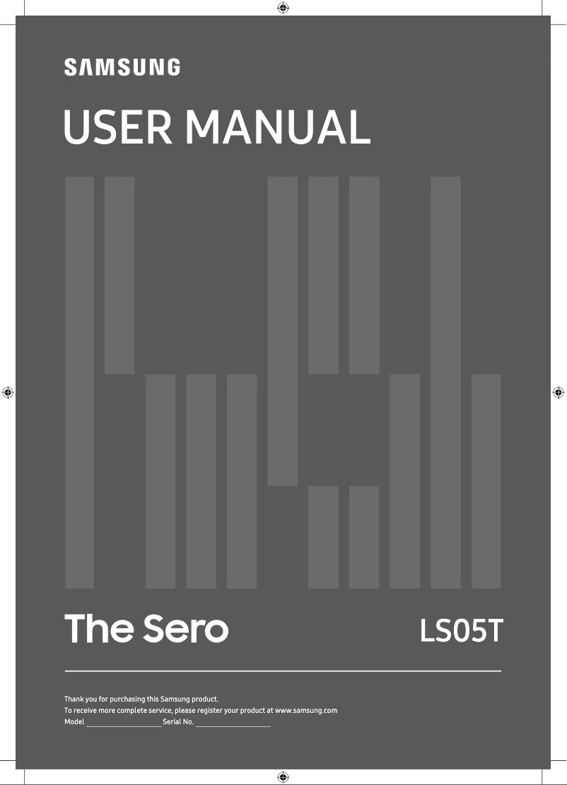 Page 1 of the manual User Manual Samsung Sero 43LS05T