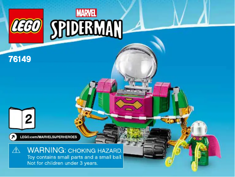 Page 1 of the manual User Manual Lego Marvel Spiderman 76149