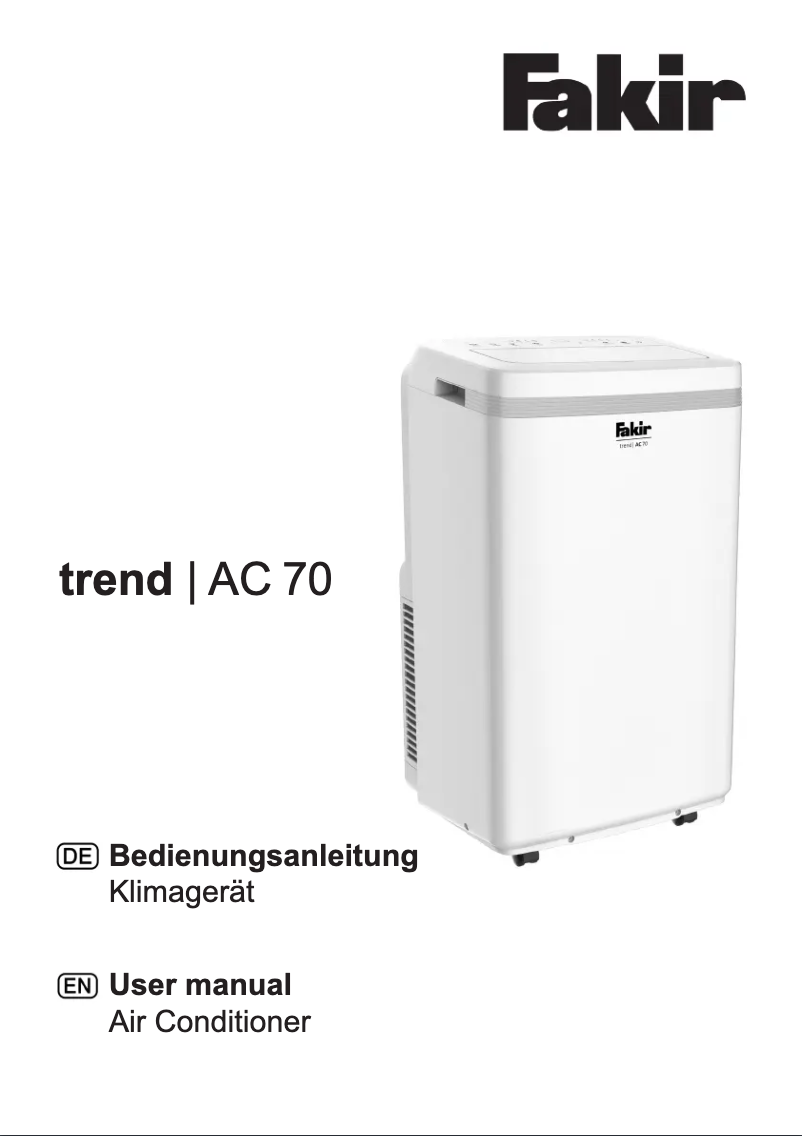 First page image of the manual for Trend AC 70