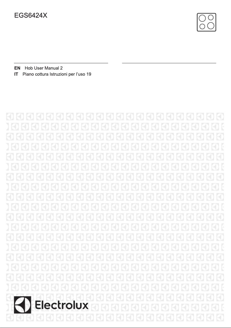 First page image of the manual for EGS6434X