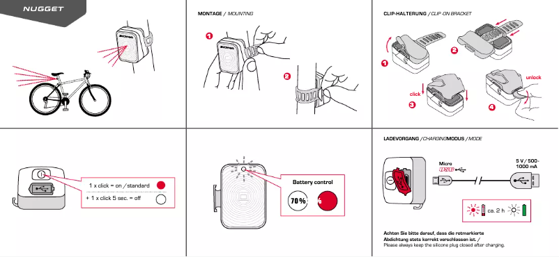 Page 1 of the manual User Manual Sigma Nugget Flash