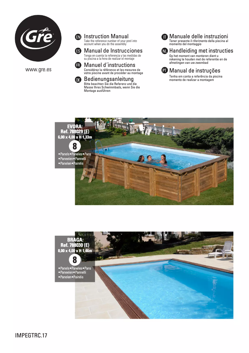 First page image of the manual for Braga 788030