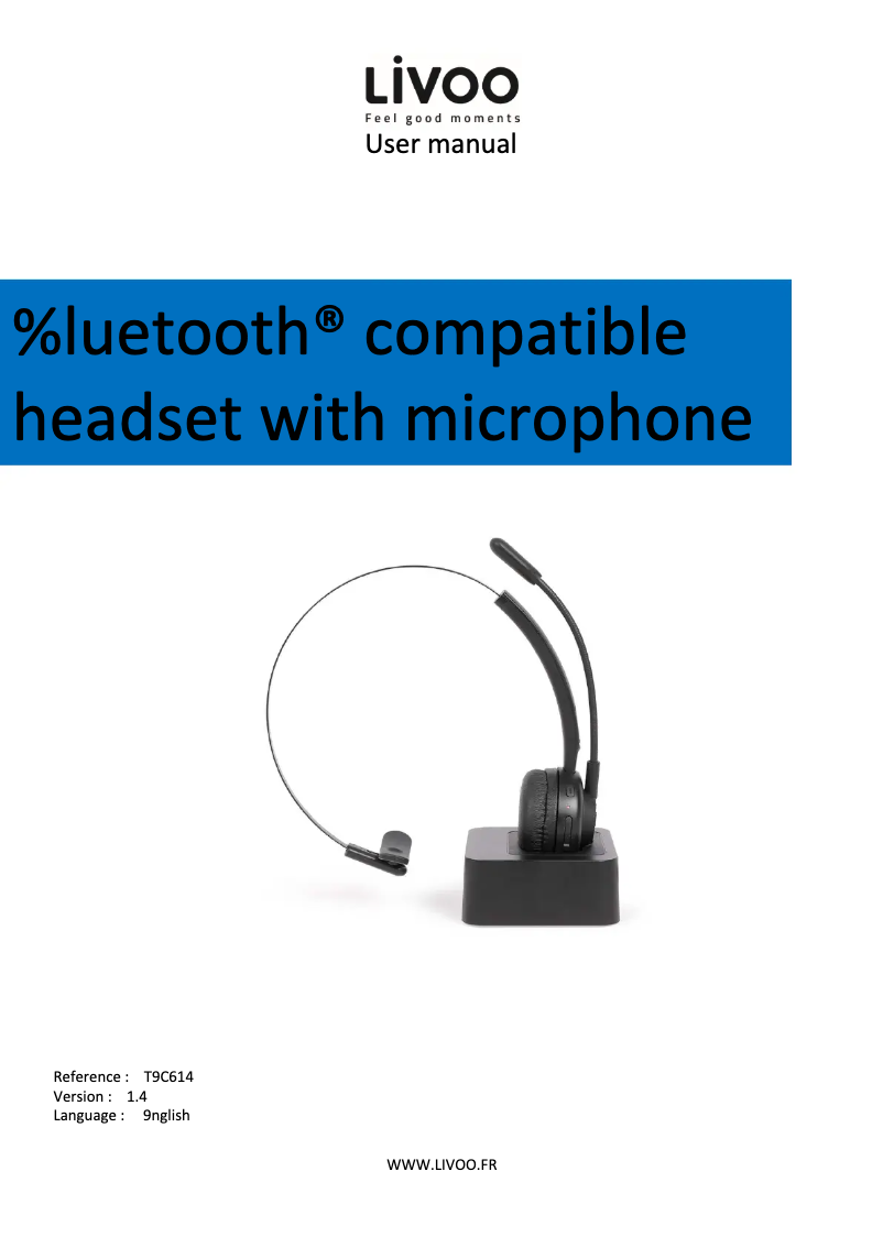 First page image of the manual for TEC614