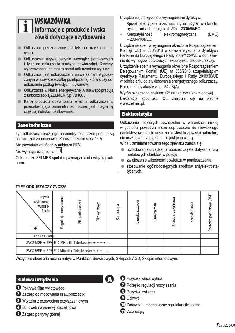 First page image of the manual for Tiny