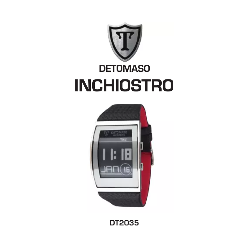 Page 1 of the manual User Manual Detomaso Inchiostro