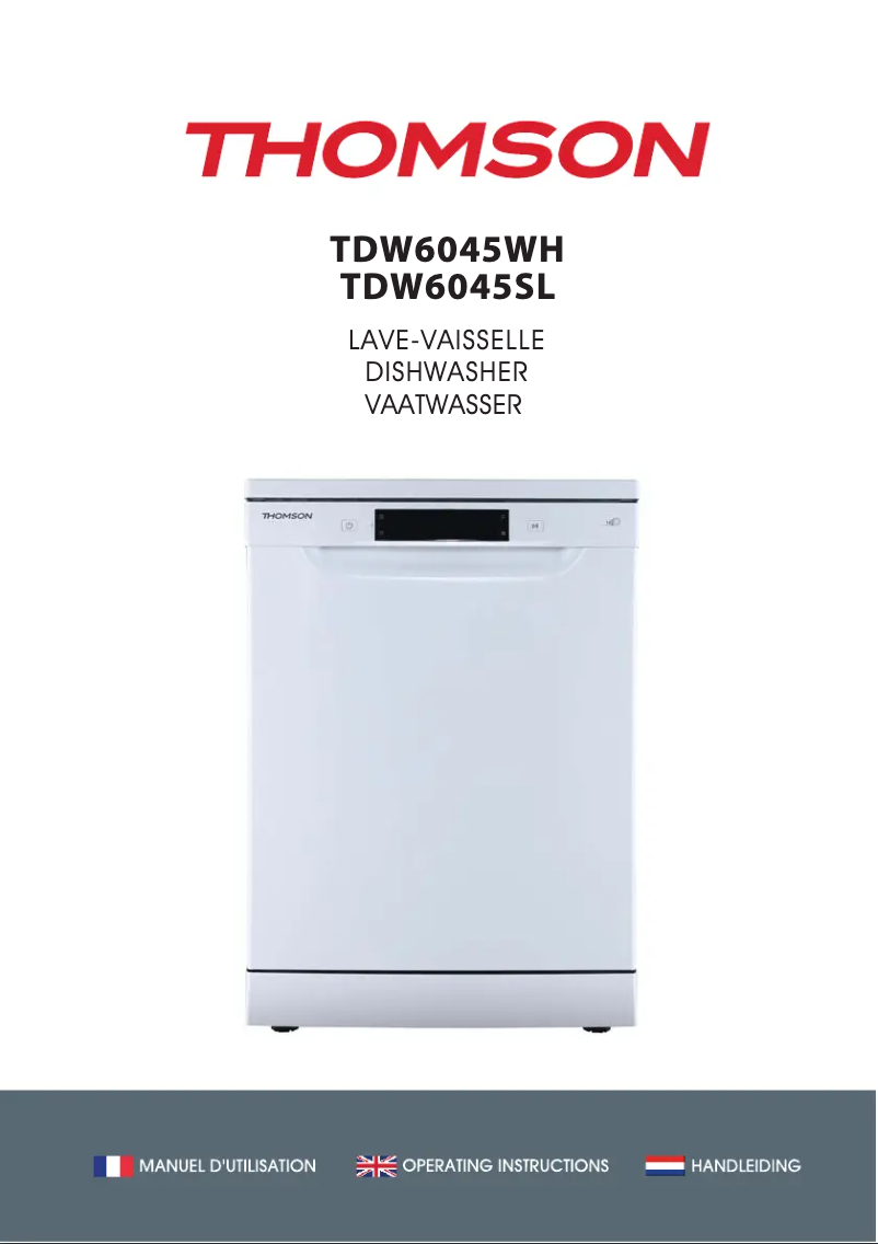 First page image of the manual for TDW6045WH