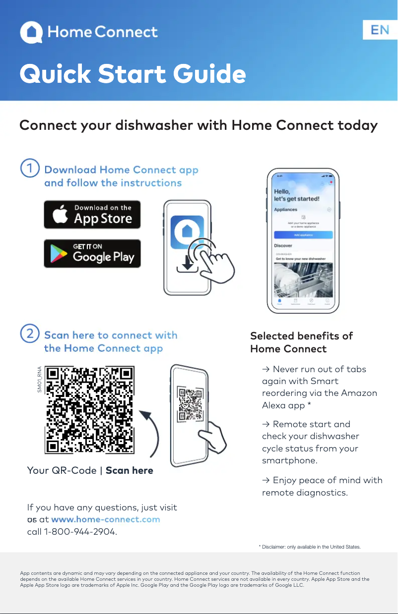 Page 1 of the manual Quick Start Guide Bosch SGX78B55UC