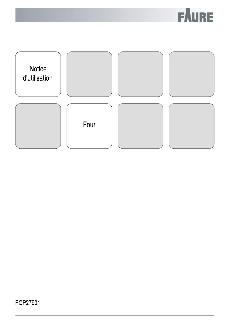 First page image of the manual for FOP27901BK