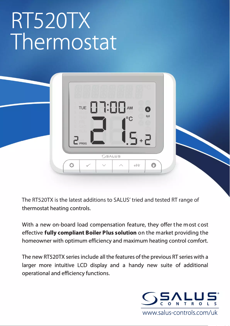 First page image of the manual for RT 520 TX