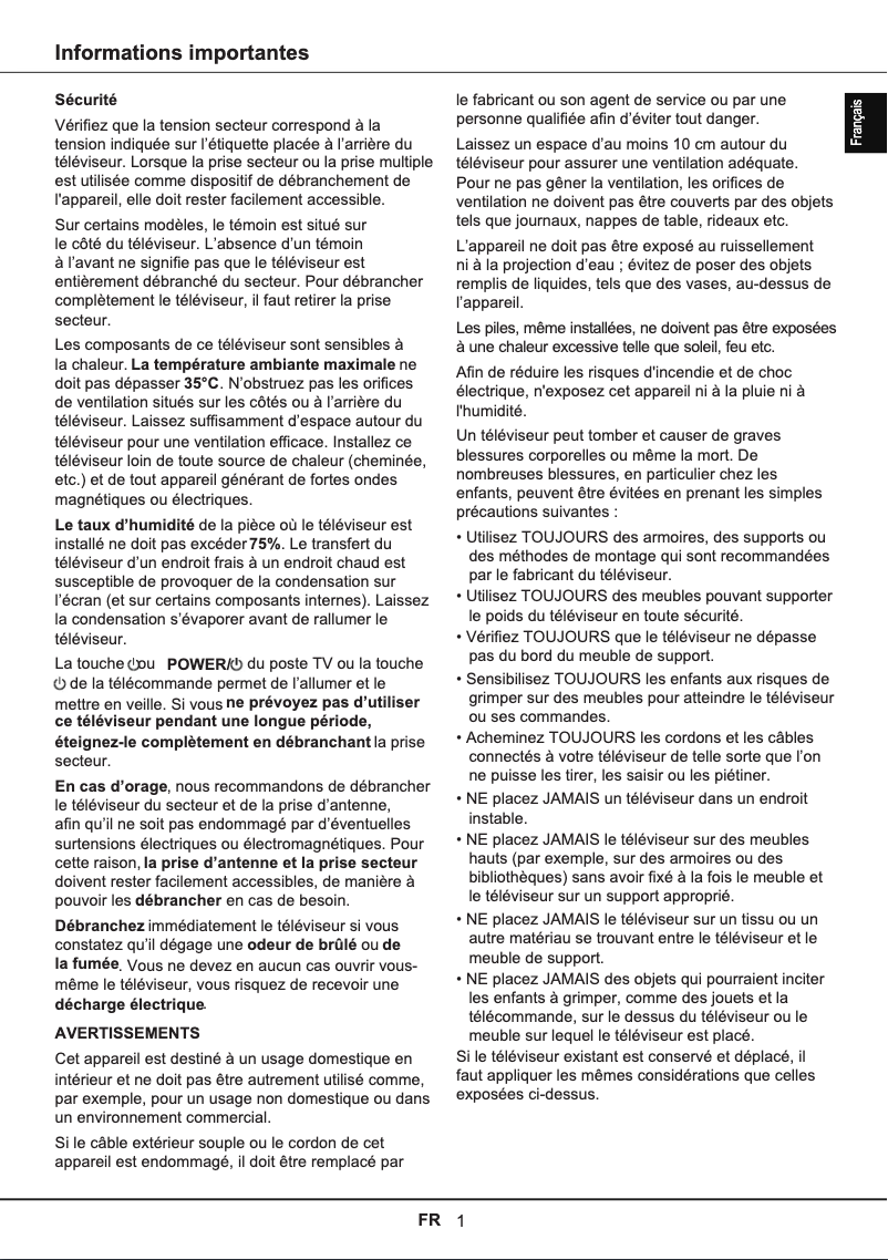 First page image of the manual for 65C655PRO