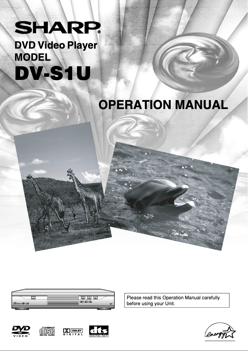 Page 1 of the manual User Manual Sharp DV-S1U