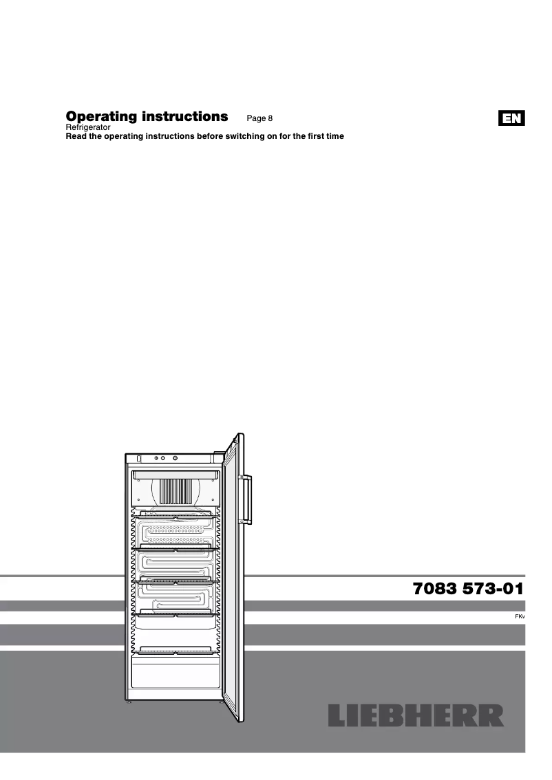 Page 1 of the manual User Manual Liebherr FKv 4113