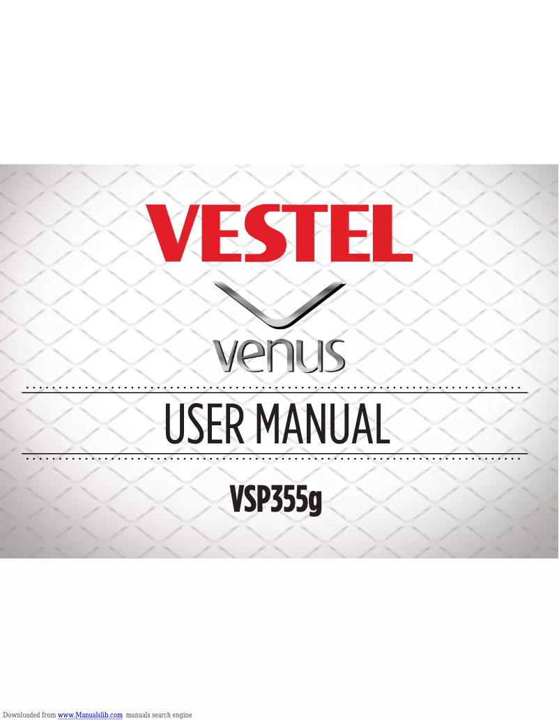 First page image of the manual for Venus VSP355g