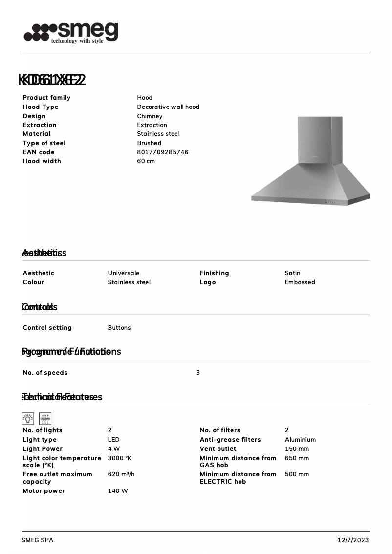 First page image of the manual for KD61XE2