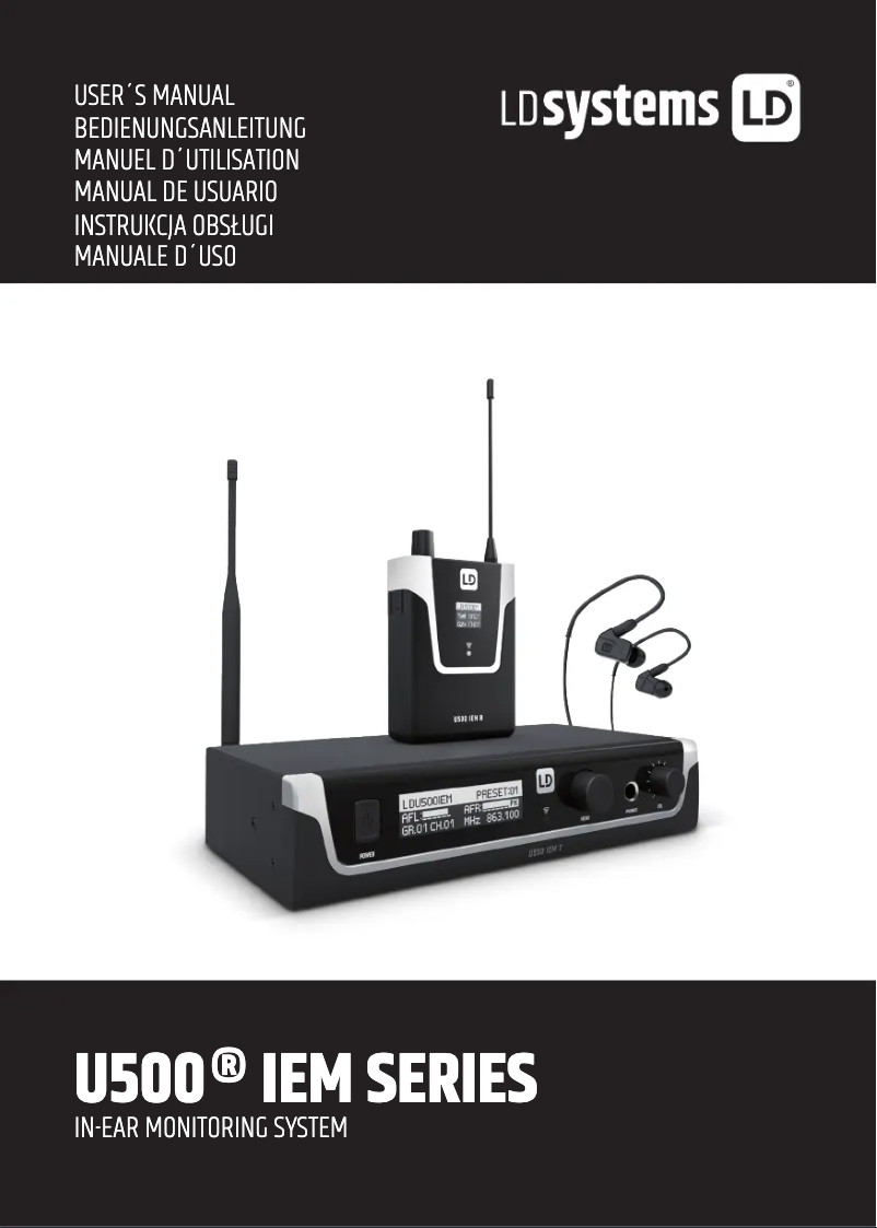 Page 1 of the manual User Manual LD Systems LDS-U50