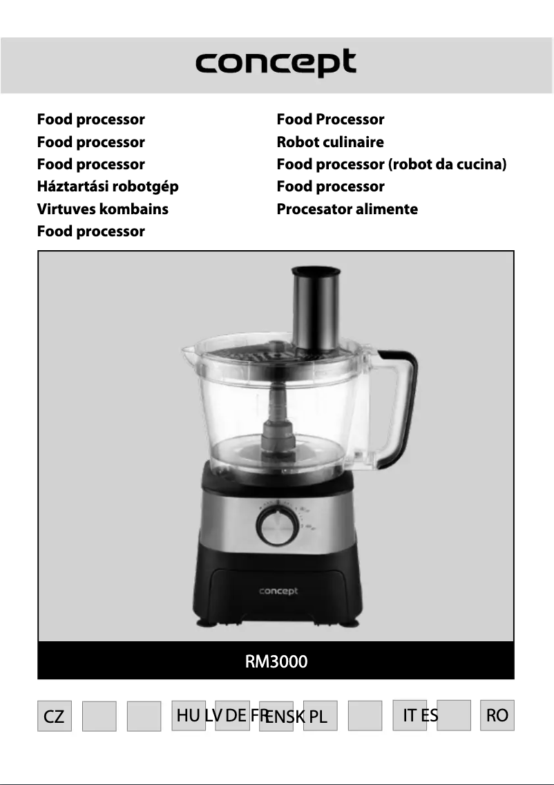Page 1 of the manual User Manual Concept CUBE RM3000
