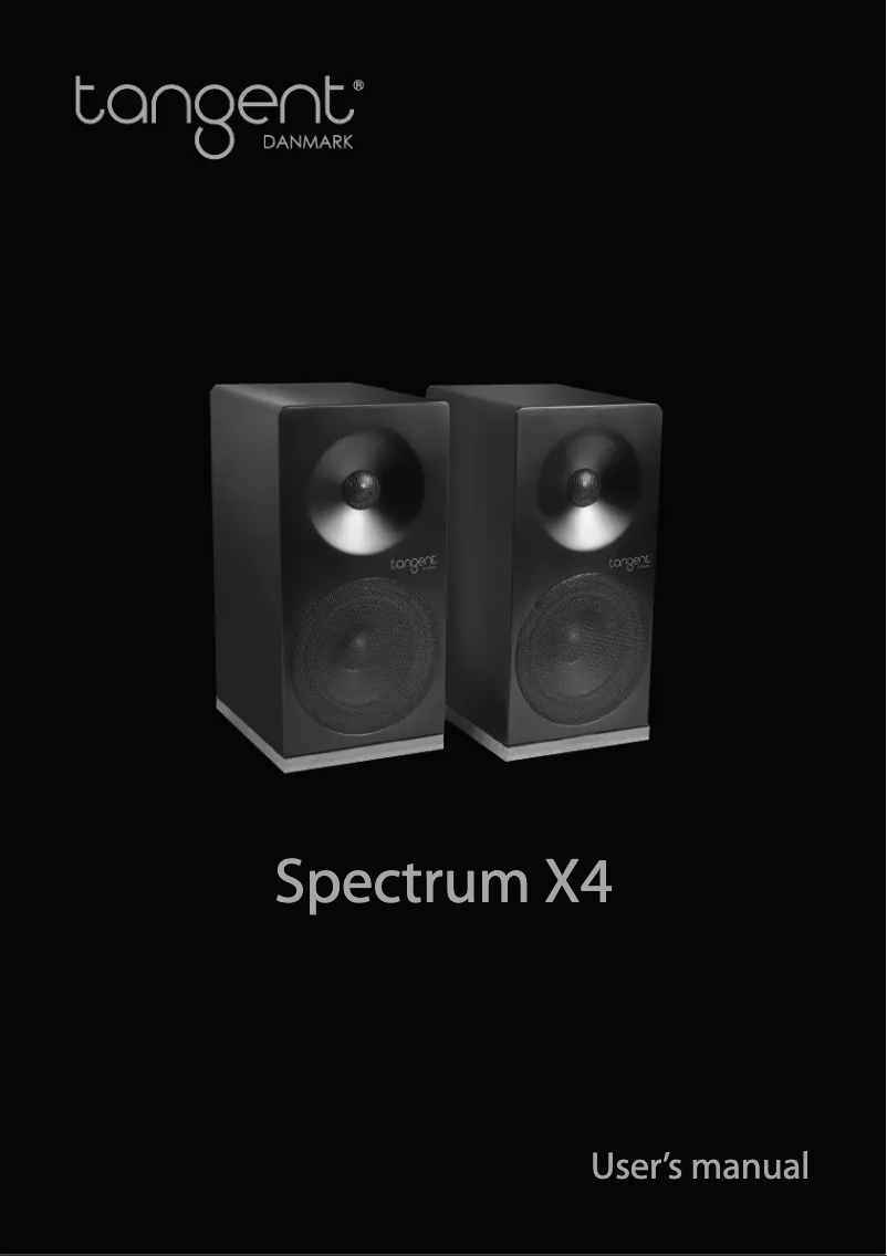 Page 1 de la notice Manuel utilisateur Tangent Ampster X4