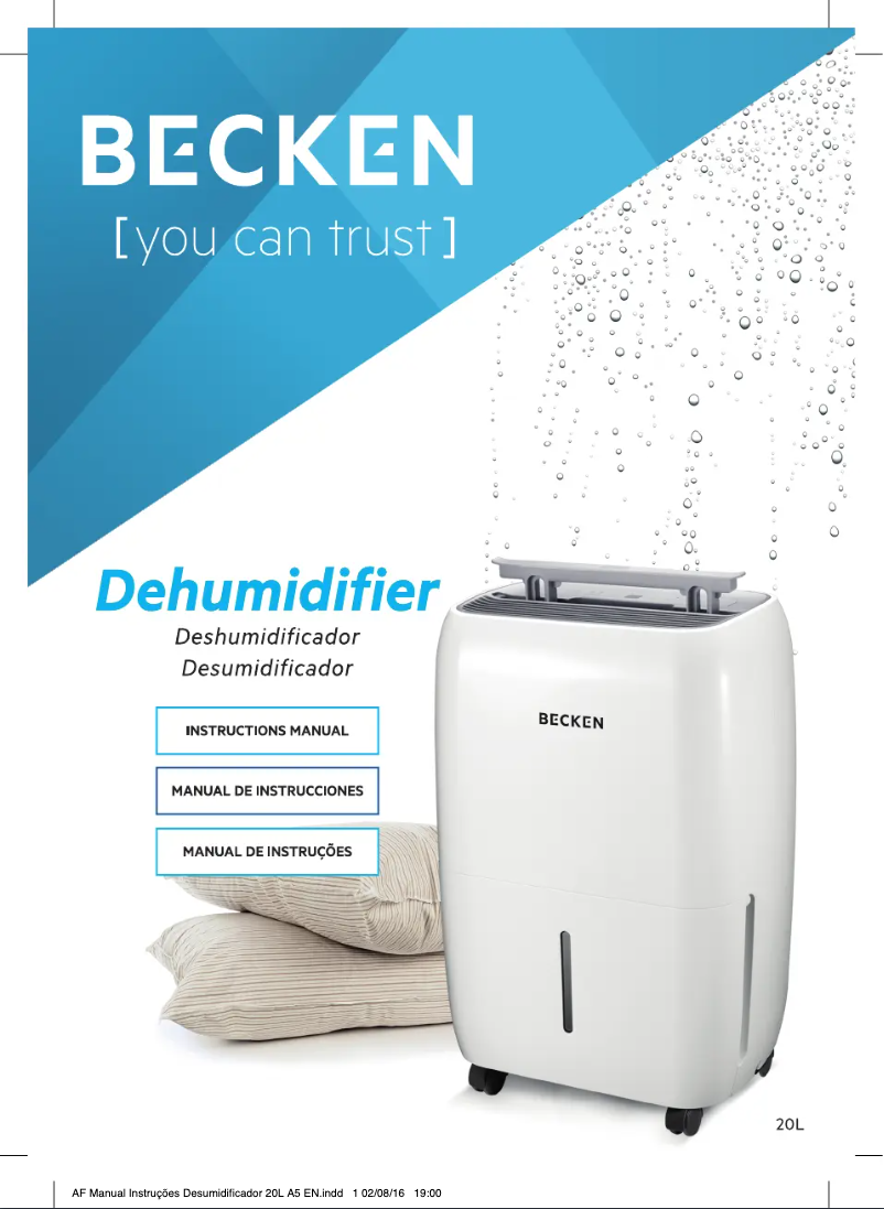 First page image of the manual for BDH2776