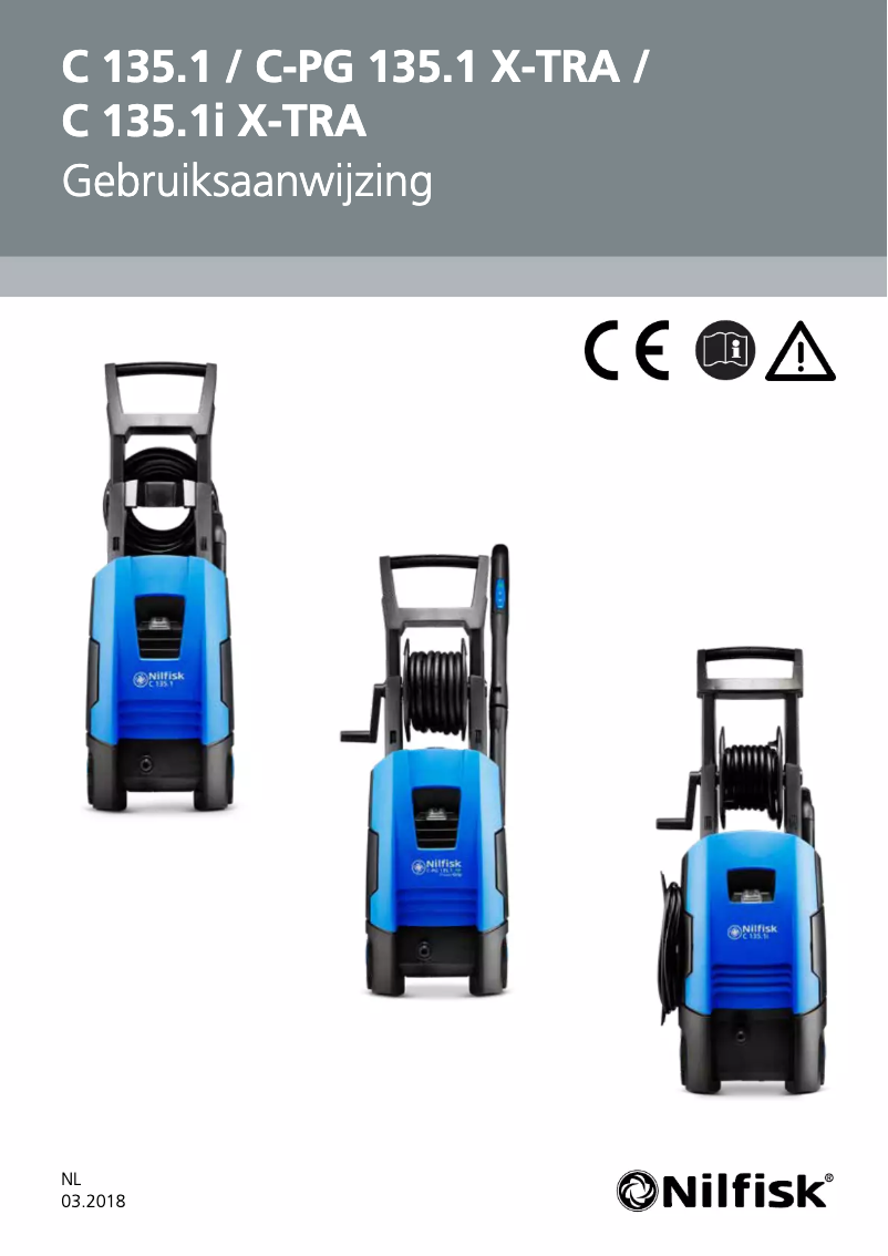 Page 1 of the manual User Manual Nilfisk C 135.1-8 PAD(8)