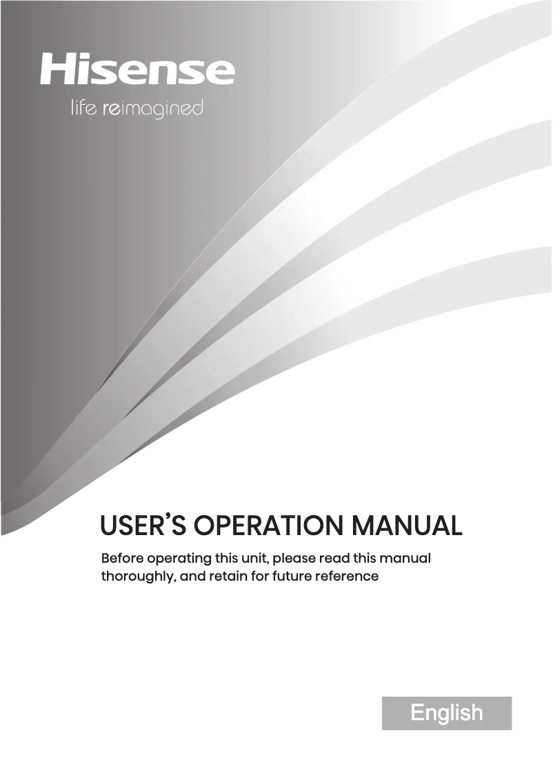 First page image of the manual for HRSBS632BW